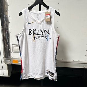 Nike White BKLYN Nets Jersey